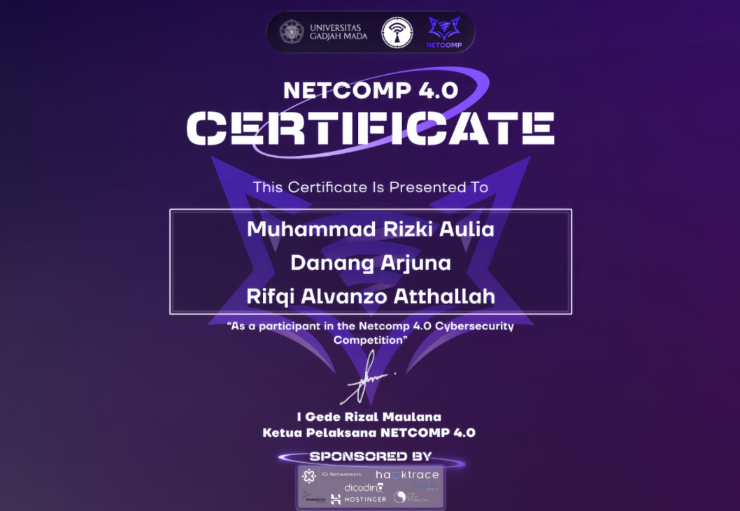 Muhammad Rizki Aulia | Cyber Security & Web Developer