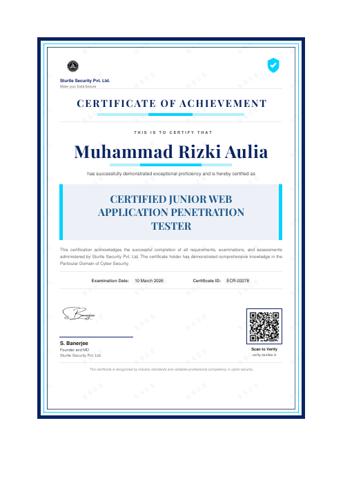 Muhammad Rizki Aulia | Cyber Security & Web Developer