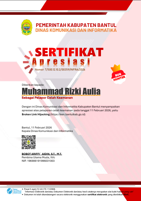 Muhammad Rizki Aulia | Cyber Security & Web Developer