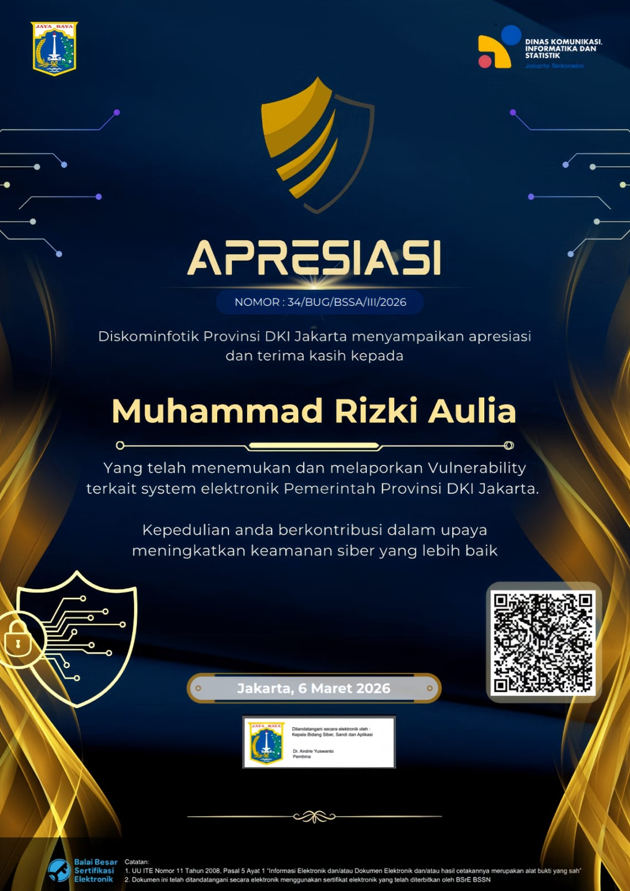 Muhammad Rizki Aulia | Cyber Security & Web Developer